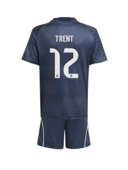 Billige Real Madrid Alexander-Arnold #12 Bortedraktsett Barn 2025-26 Kortermet (+ Korte bukser)